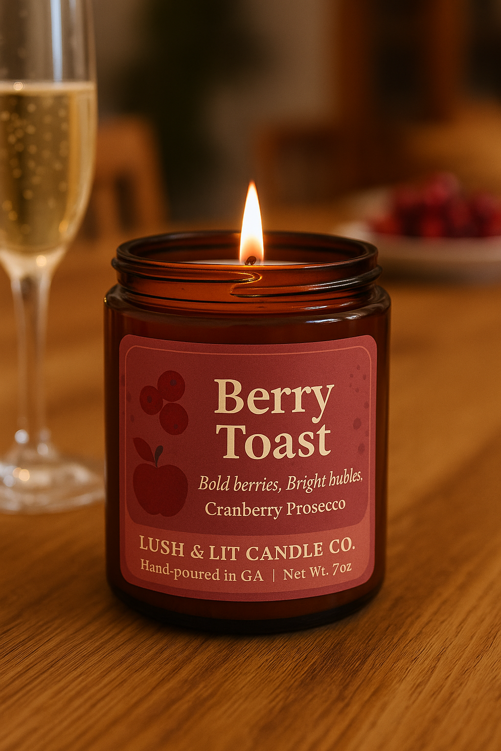 Berry Toast- Bold Berries, Bright Bubbles