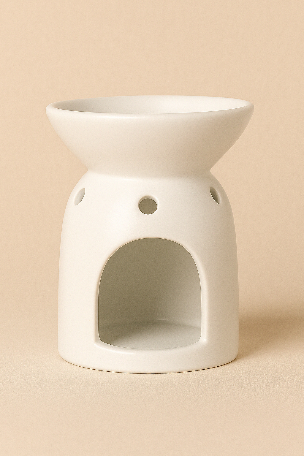 White Ceramic Wax Melter 🕯️