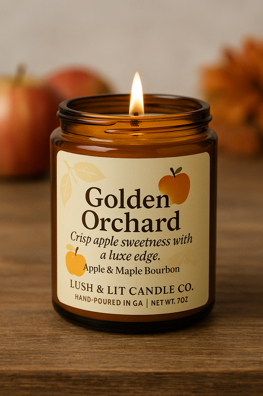 Golden Orchard -Crisp apple sweetness with a luxe edge.