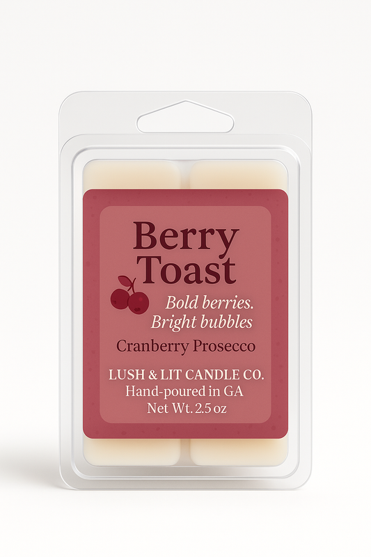 Berry Toast Wax Melt -Bold Berries, Bright Bubbles