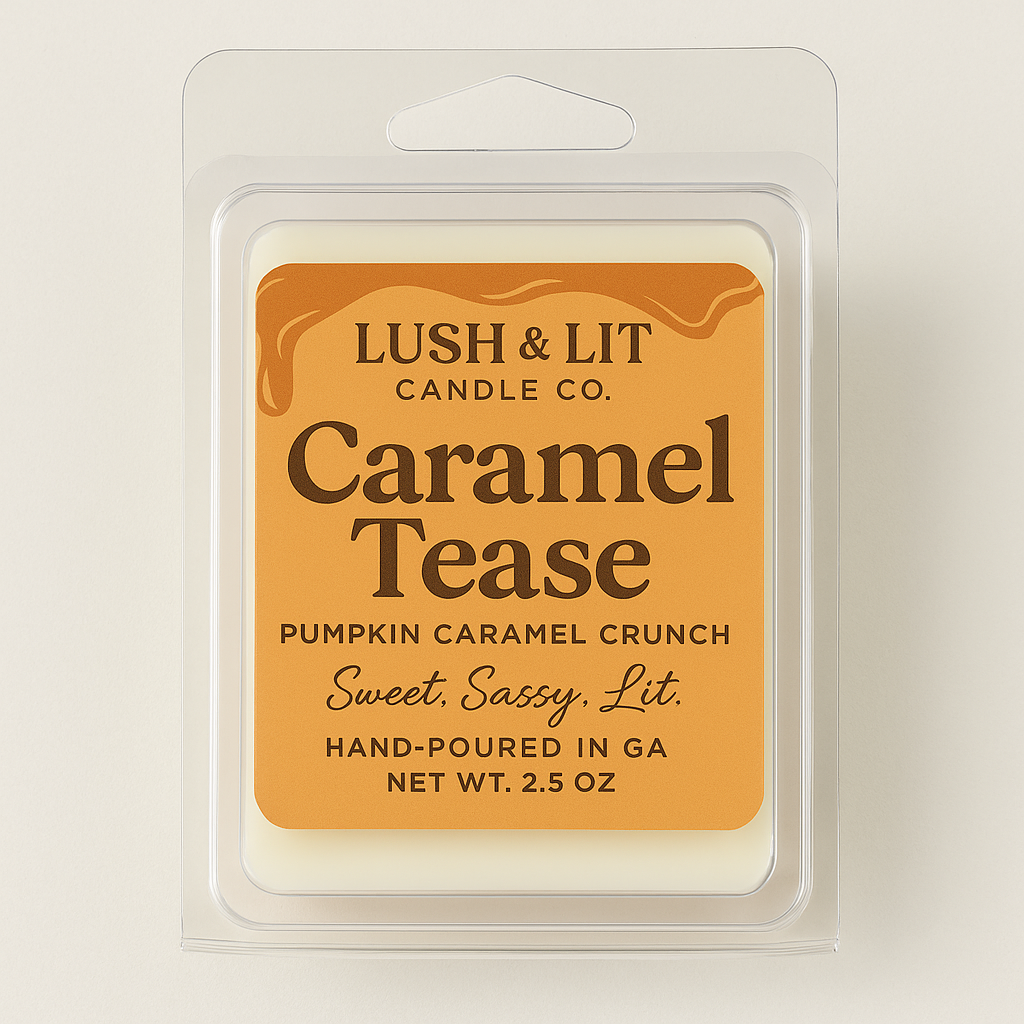 Caramel Tease Wax Melt -Sweet,Sassy, Lit