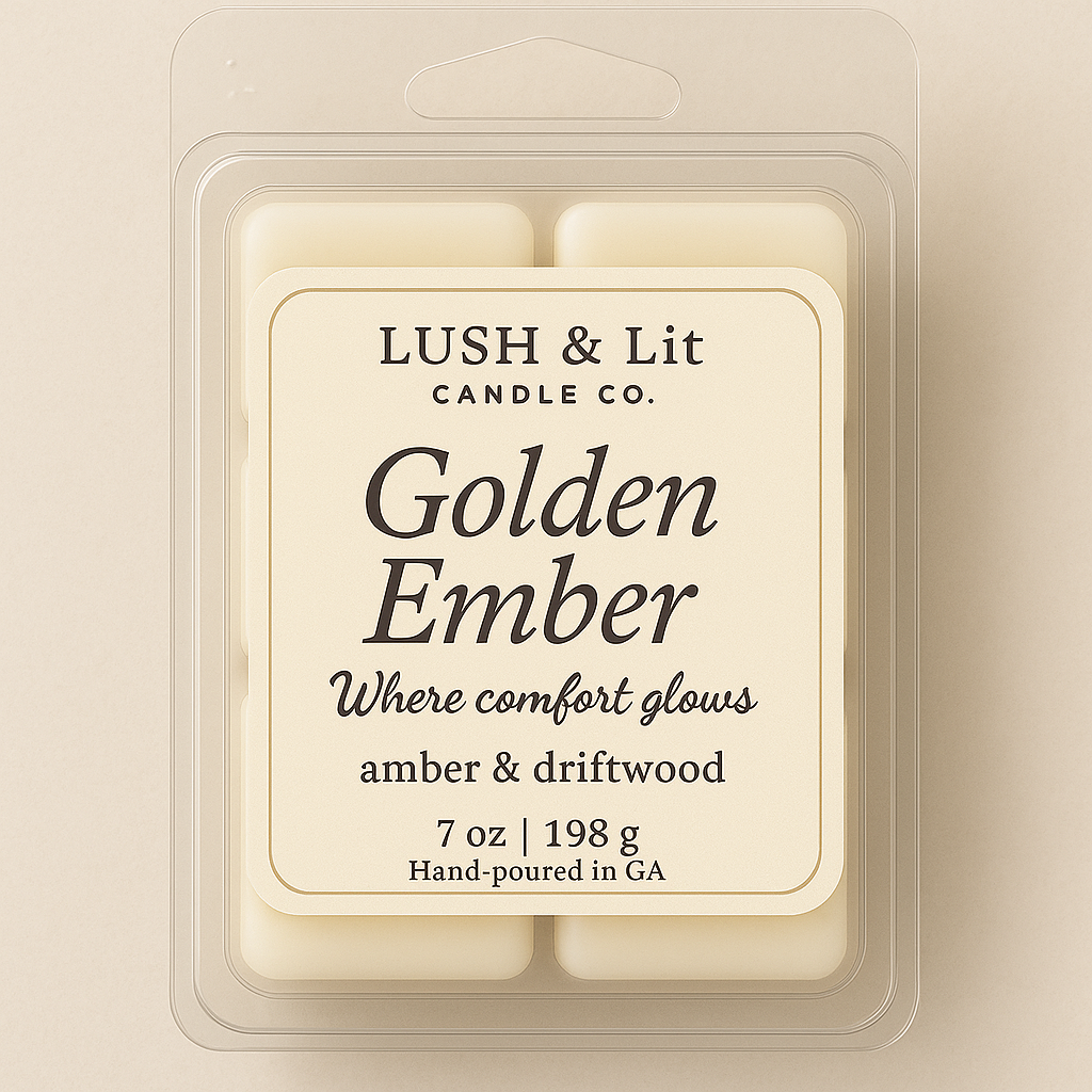 Golden Ember-Wax Melt *Where Comfort Glows*