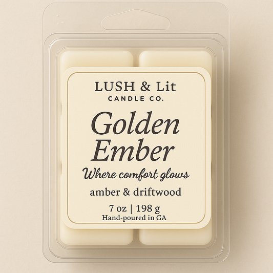 Golden Ember-Wax Melt *Where Comfort Glows*